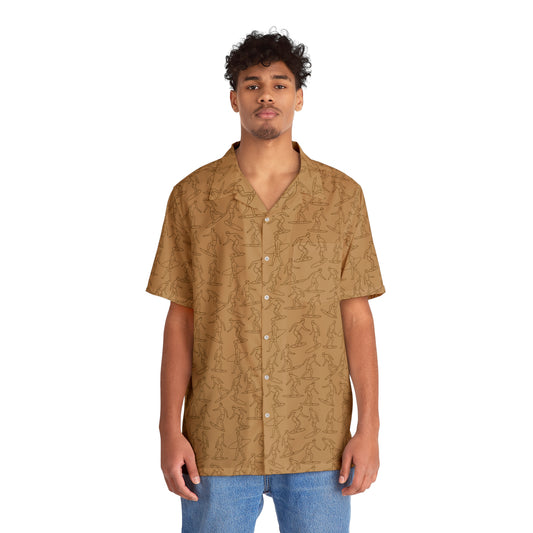 "Surfers" Hawaiian Shirt - Curry