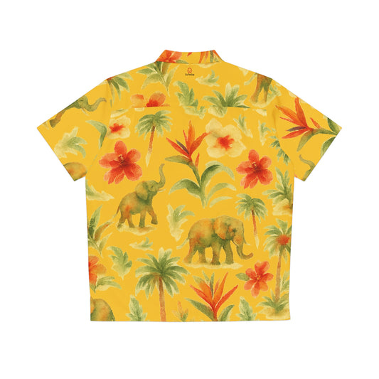 "Elephant" Hawaiian Shirt - Mango Safari