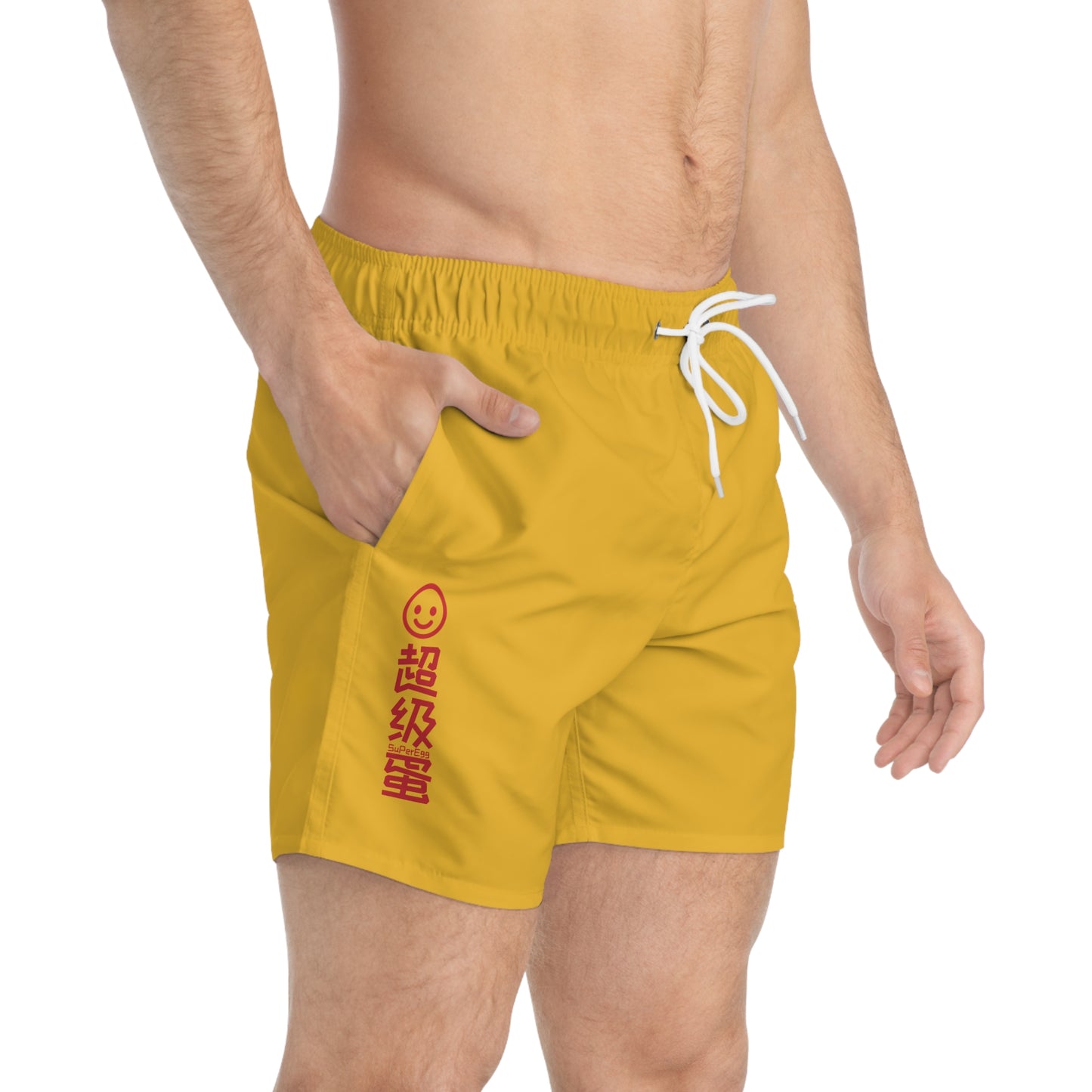 "SuperEgg x China" Swim Trunks - Yolk
