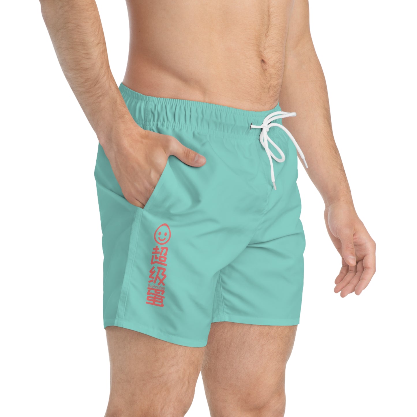 "SuperEgg x China" Swim Trunks - Water