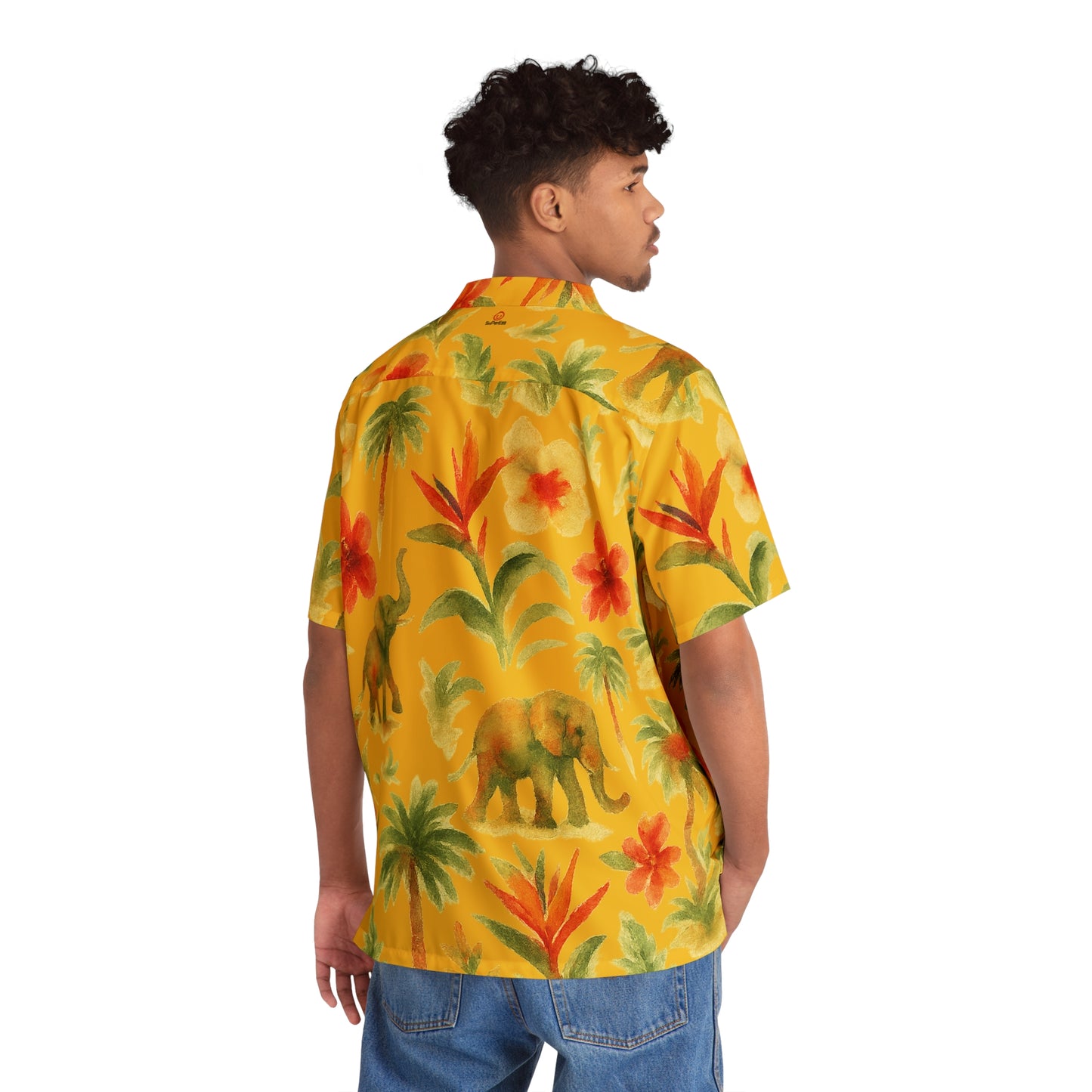"Elephant" Hawaiian Shirt - Mango Safari