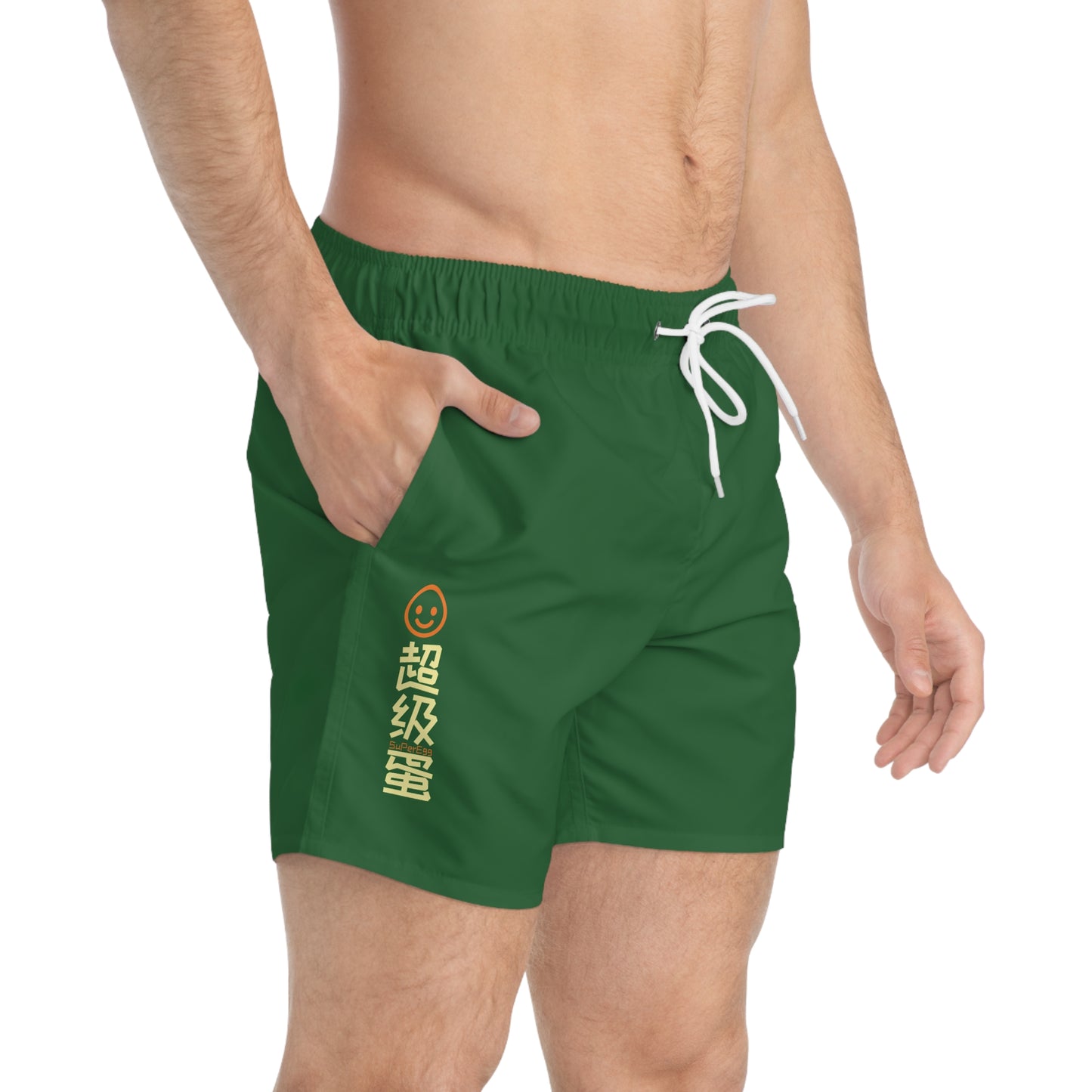 "SuperEgg x China" Swim Trunks - Tree