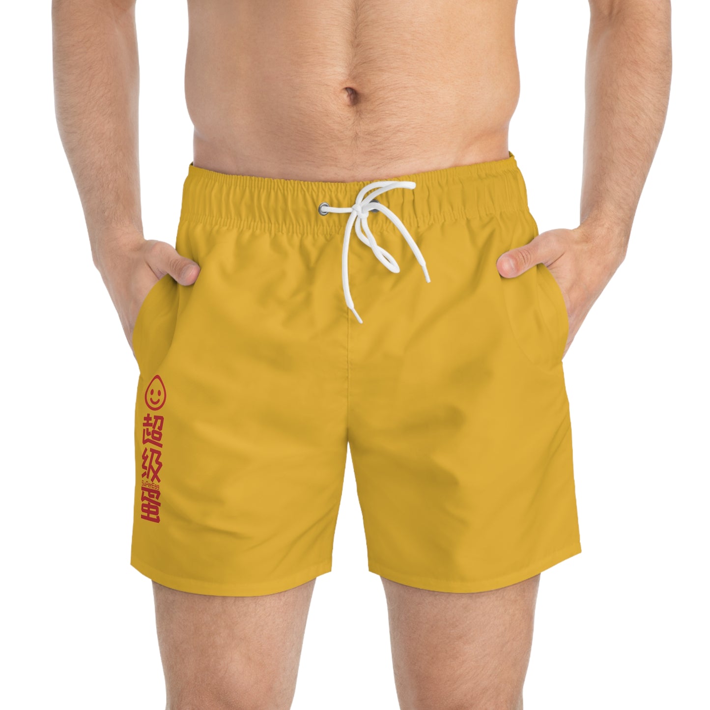 "SuperEgg x China" Swim Trunks - Yolk