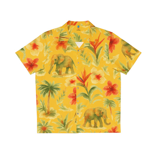 "Elephant" Hawaiian Shirt - Mango Safari