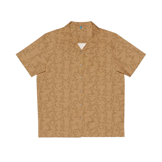 "Surfers" Hawaiian Shirt - Curry