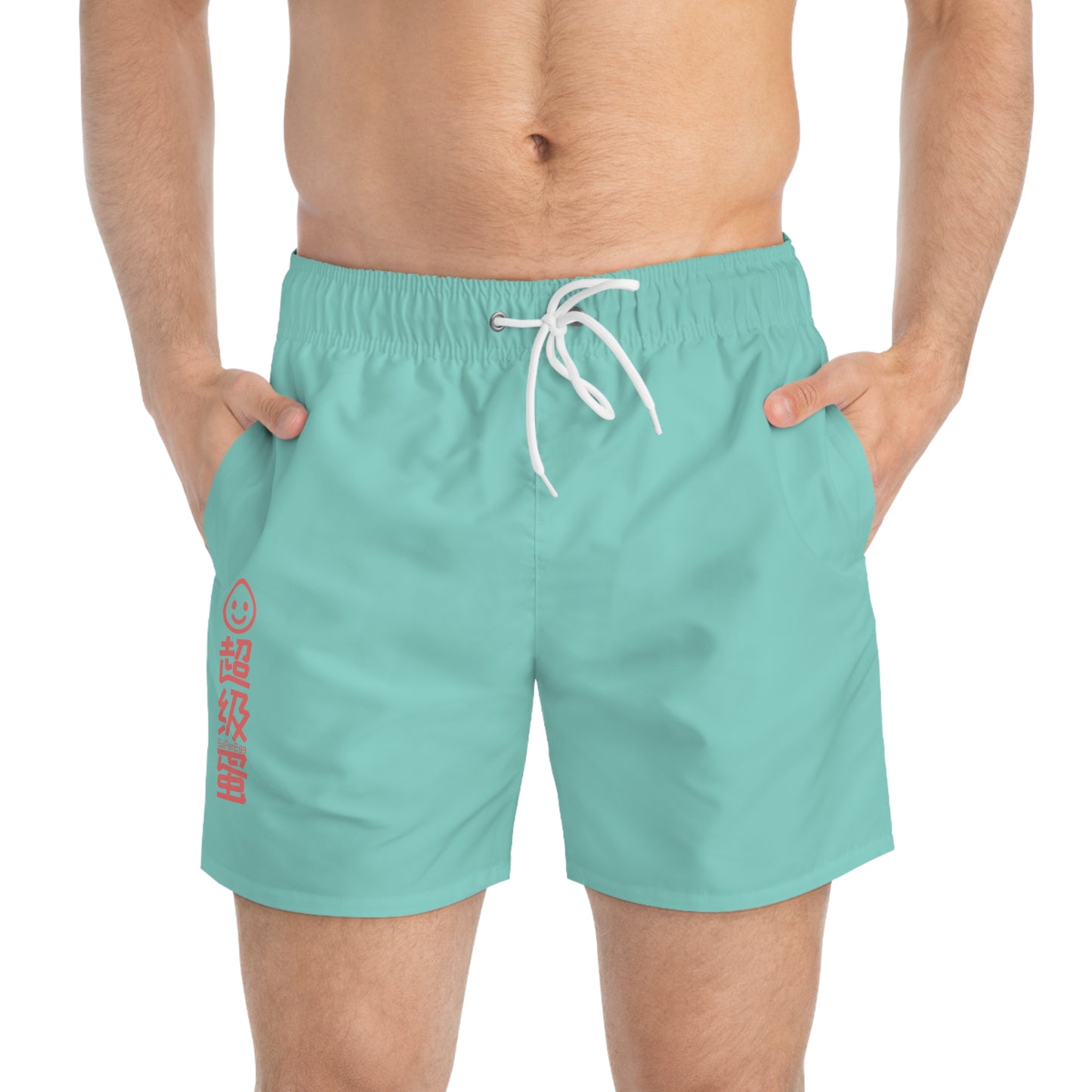 "SuperEgg x China" Swim Trunks - Water