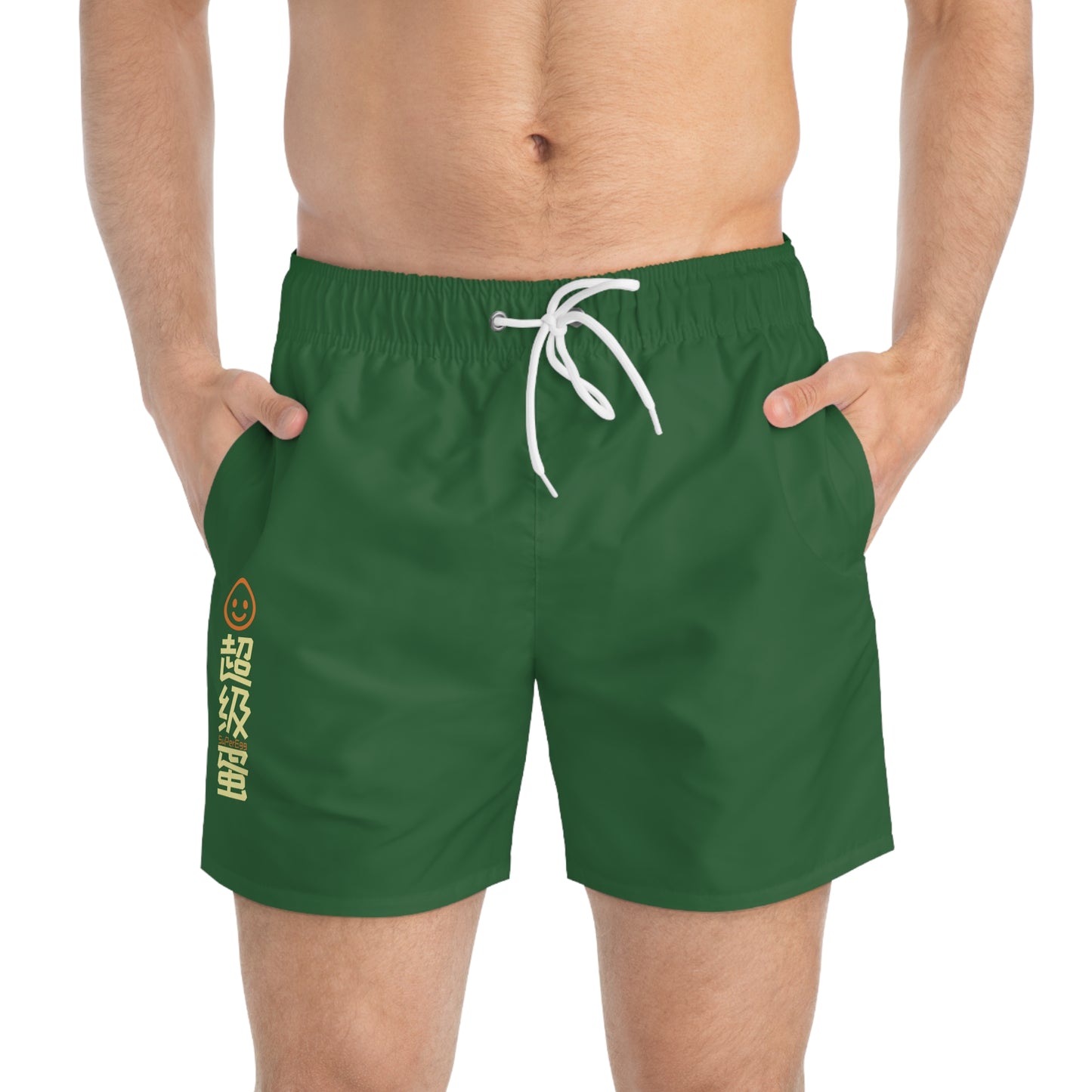 "SuperEgg x China" Swim Trunks - Tree